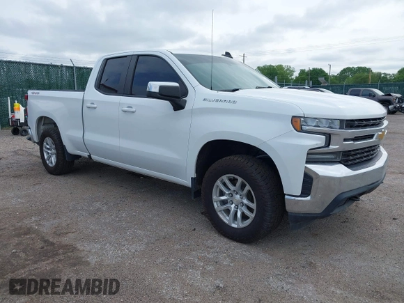 2020 Chevrolet Silverado 1500 LT with VIN 1GCRYDED5LZ261062, listed as a IAAI auction lot 42123904 with 115,407 mi miles. Bid and sale history available at carsss.com. Image 1.