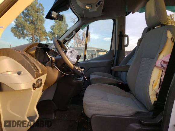 2015 Ford Transit Passenger XL with VIN 1FBAX2XGXFKA32115, listed as a Copart auction lot 87395664 with 123,749 mi miles and Salvage Title. Bid and sale history available at carsss.com. Image 7.