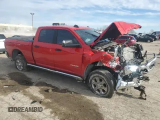 2022 Ram 2500 Big Horn with VIN 3C6UR5DJ5NG287398, listed as a Copart auction lot 82520144 with 11,906 mi miles and Salvage Title. Bid and sale history available at carsss.com. Image 4.