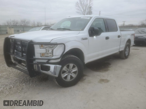 2016 Ford F-150 XLT with VIN 1FTFW1EF0GKE19752, listed as a Copart auction lot 44525105 with 107,496 mi miles and Salvage Title. Bid and sale history available at carsss.com. Image 1.