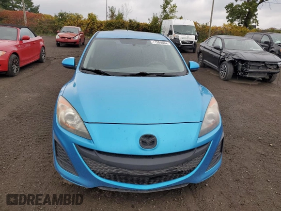 2011 Mazda 3 GX with VIN JM1BL1KF1B1458831, listed as a Copart auction lot 71309894 with 270,548 mi miles and Salvage Title. Bid and sale history available at carsss.com. Image 5.