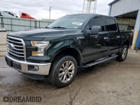 2016 Ford F-150 XLT with VIN 1FTEW1EFXGFB66220, listed as a Copart auction lot 43825645 with 97,227 mi miles and Salvage Title. Bid and sale history available at DreamBid. Image 1.