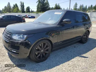 2017 Land Rover Range Rover HSE with VIN SALGS2FV1HA351599, listed as a Copart auction lot 66156535 with 105,770 mi miles and Clean title. Bid and sale history available at DreamBid. Image 1.