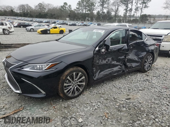 2021 Lexus ES with VIN 58ADZ1B11MU104194, listed as a Copart auction lot 44602115 with 17,609 mi miles and Salvage Title. Bid and sale history available at carsss.com. Image 1.