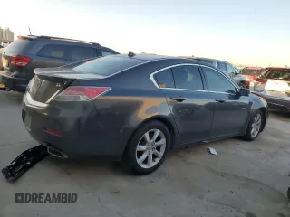 2012 Acura TL Tech Auto with VIN 19UUA8F52CA036451, listed as a Copart auction lot 51987955 with 123,568 mi miles and Salvage Title. Bid and sale history available at carsss.com. Image 3.
