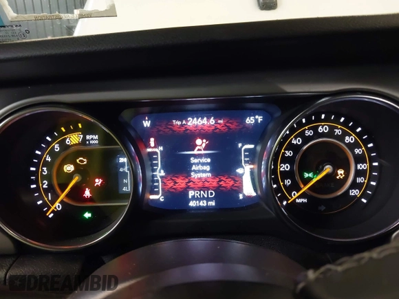 2021 Jeep Wrangler Unlimited Freedom with VIN 1C4HJXDNXMW681267, listed as a IAAI auction lot 42026181 with 40,143 mi miles and . Bid and sale history available at DreamBid. Image 7.
