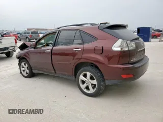 2008 Lexus RX 350 with VIN JTJGK31U080013772, listed as a Copart auction lot 53504485 with 191,417 mi miles and Salvage Title. Bid and sale history available at DreamBid. Image 2.