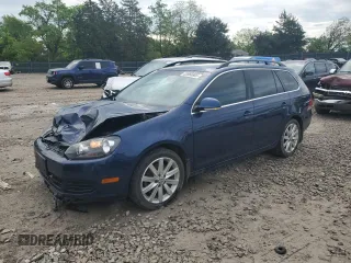 2014 Volkswagen Jetta TDI w/Sunroof with VIN 3VWPL7AJXEM603948, listed as a Copart auction lot 53966805 with 120,384 mi miles and Salvage title. Bid and sale history available at DreamBid. Image 1.