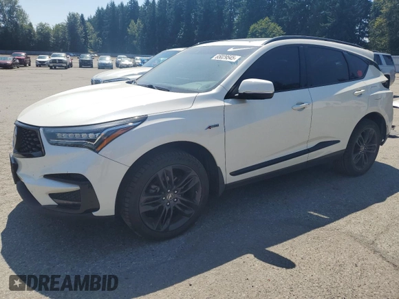 2019 Acura RDX w/A-Spec Pkg with VIN 5J8TC2H64KL027522, listed as a Copart auction lot 65029545 with 114,112 mi miles and Salvage title. Bid and sale history available at DreamBid. Image 1.