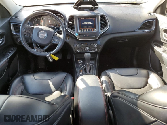2019 Jeep Cherokee Trailhawk with VIN 1C4PJMBX8KD253401, listed as a Copart auction lot 46624245 with 79,627 mi miles and Salvage Title. Bid and sale history available at DreamBid. Image 8.