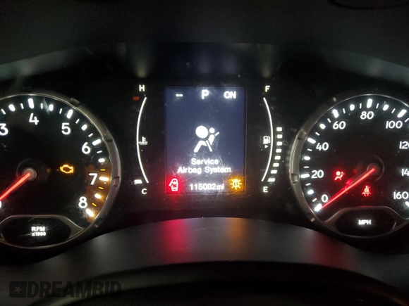 2016 Jeep Renegade Latitude with VIN ZACCJBBT7GPC57884, listed as a Copart auction lot 45362775 with 115,002 mi miles and Salvage Title. Bid and sale history available at carsss.com. Image 9.