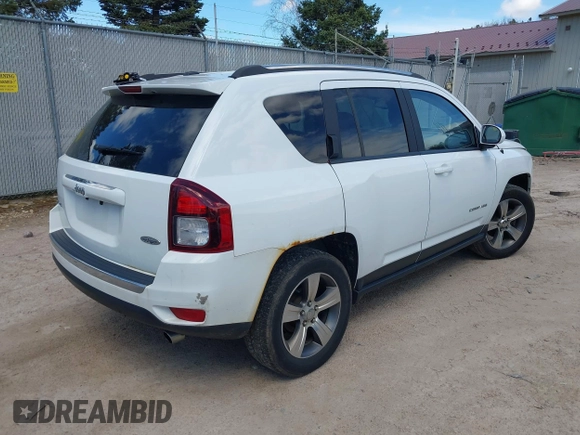 2017 Jeep Compass High Altitude with VIN 1C4NJDEB4HD176025, listed as a IAAI auction lot 42129709 with 135,812 mi miles. Bid and sale history available at carsss.com. Image 4.