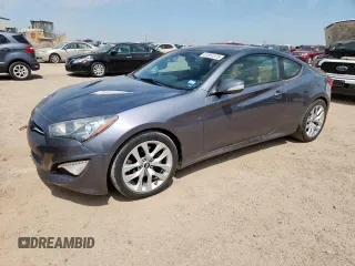 2013 Hyundai Genesis Coupe R-Spec with VIN KMHHU6KJ1DU109075, listed as a Copart auction lot 61351575 with 112,625 mi miles and Salvage title. Bid and sale history available at DreamBid. Image 1.