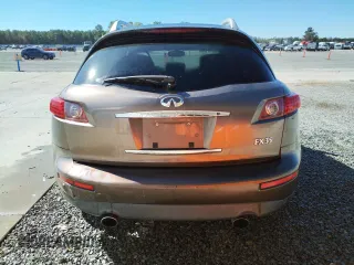 2004 Infiniti FX35 with VIN JNRAS08W74X201463, listed as a Copart auction lot 72980774 with 282,234 mi miles and Salvage Title. Bid and sale history available at carsss.com. Image 6.