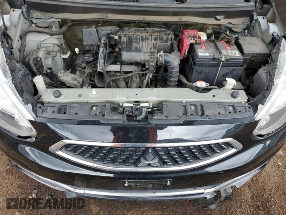2017 Mitsubishi Mirage ES with VIN ML32A3HJ0HH009317, listed as a Copart auction lot 58759835 with 79,234 mi miles and Non repairable. Bid and sale history available at DreamBid. Image 11.