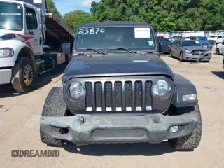 2018 Jeep Wrangler Unlimited Sport S с VIN 1C4HJXDN6JW277829, выставлен на аукционе IAAI как лот 42607187 с пробегом 107 461 миль миль и . История ставок и продаж доступна на DreamBid. Изображение 6.