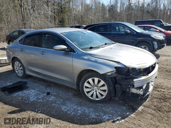 2016 Chrysler 200 LX with VIN 1C3CCCFB0GN114368, listed as a Copart auction lot 49909185 with 168,931 mi miles and Salvage Title. Bid and sale history available at carsss.com. Image 4.