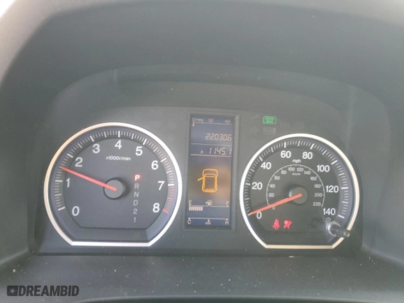 2010 Honda CR-V LX with VIN 5J6RE4H30AL002842, listed as a Copart auction lot 46500265 with 220,306 mi miles and Salvage Title. Bid and sale history available at carsss.com. Image 9.