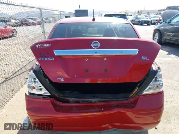 2011 Nissan Versa 1.8 S with VIN 3N1BC1AP6BL394131, listed as a IAAI auction lot 42013750 with 161,748 mi miles. Bid and sale history available at carsss.com. Image 16.