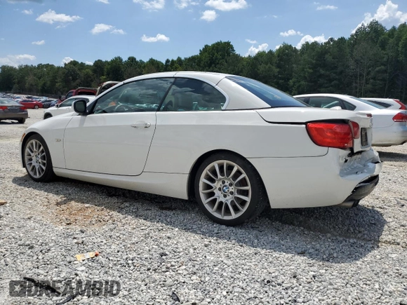 2013 BMW 3 Series 328i with VIN WBADW3C52DJ526622, listed as a Copart auction lot 61835555 with 42,342 mi miles and Salvage title. Bid and sale history available at DreamBid. Image 2.