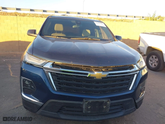2022 Chevrolet Traverse LS with VIN 1GNERFKWXNJ136631, listed as a IAAI auction lot 41250707 with 65,324 mi miles. Bid and sale history available at carsss.com. Image 12.