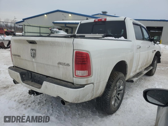 2015 Ram 1500 Laramie Longhorn with VIN 1C6RR7PM4FS655846, listed as a Copart auction lot 87804655 with 159,557 mi miles and Salvage title. Bid and sale history available at DreamBid. Image 3.