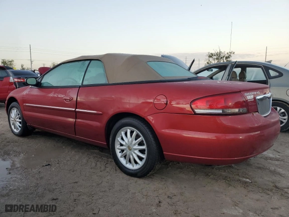 2002 Chrysler Sebring LX with VIN 1C3EL45X32N138927, listed as a Copart auction lot 75930324 with 47,350 mi miles and Non Repairable. Bid and sale history available at carsss.com. Image 2.