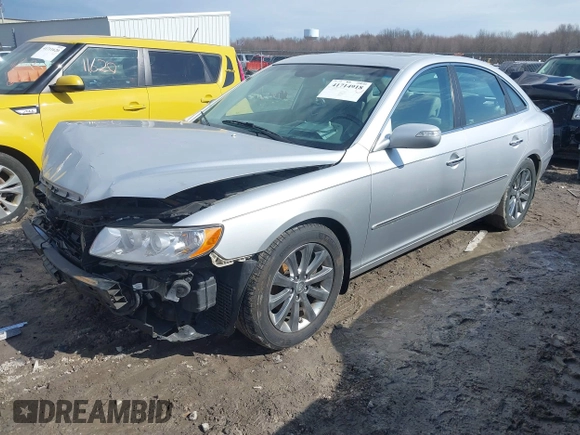 2009 Hyundai Azera Limited with VIN KMHFC46F19A341981, listed as a IAAI auction lot 41714918 with 148,425 mi miles and . Bid and sale history available at DreamBid. Image 18.