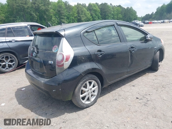 2012 Toyota Prius One with VIN JTDKDTB3XC1524003, listed as a IAAI auction lot 42196251 with 313,092 mi miles and . Bid and sale history available at DreamBid. Image 4.