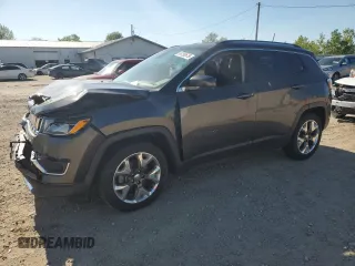 2020 Jeep Compass Limited z VIN 3C4NJCCB6LT114416, wystawiony jako Copart lot #55758575 z przebiegiem Nie podano mil oraz Szkoda całkowita • Salvage title. Historia ofert i sprzedaży dostępna na DreamBid. Obrazek 1.