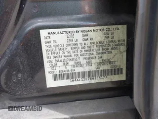 2006 Nissan Altima 2.5 S with VIN 1N4AL11E76N355177, listed as a IAAI auction lot 41933446 with 145,336 mi miles. Bid and sale history available at carsss.com. Image 9.
