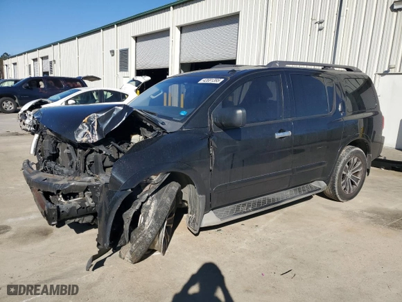 2015 Nissan Armada SV with VIN 5N1BA0ND4FN603915, listed as a Copart auction lot 42691395 with NaN miles and Salvage Title. Bid and sale history available at carsss.com. Image 1.