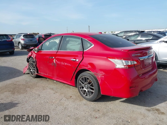 2015 Nissan Sentra SR with VIN 3N1AB7AP2FY256614, listed as a IAAI auction lot 41848944 with 161,440 mi miles and . Bid and sale history available at DreamBid. Image 3.