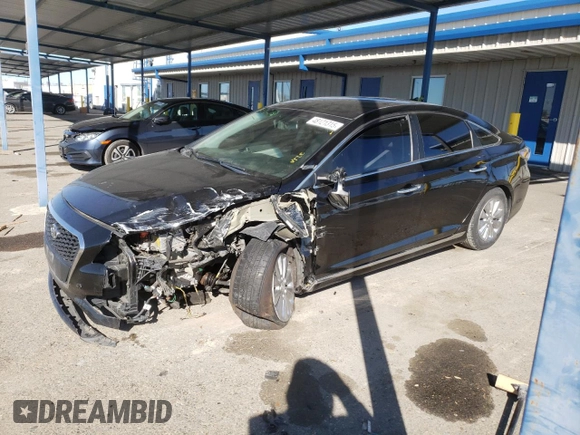 2017 Hyundai Sonata SE with VIN KMHE24L18HA051520, listed as a Copart auction lot 48121315 with 141,768 mi miles and Salvage Title. Bid and sale history available at DreamBid. Image 1.