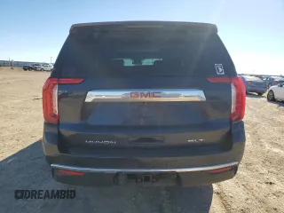 2023 GMC Yukon XL SLT with VIN 1GKS2GKD5PR349418, listed as a Copart auction lot 43635255 with 37,163 mi miles and Salvage Title. Bid and sale history available at DreamBid. Image 6.