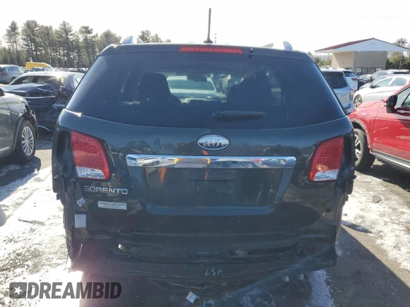 2011 Kia Sorento LX with VIN 5XYKTDA2XBG110154, listed as a Copart auction lot 44593715 with 0 mi miles and Salvage Title. Bid and sale history available at carsss.com. Image 6.