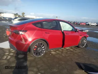 2021 Tesla Model Y Performance z VIN 5YJYGDEF8MF276050, wystawiony jako Copart lot #49314585 z przebiegiem 35 479 mil mil oraz Szkoda całkowita • Salvage title. Historia ofert i sprzedaży dostępna na DreamBid. Obrazek 3.