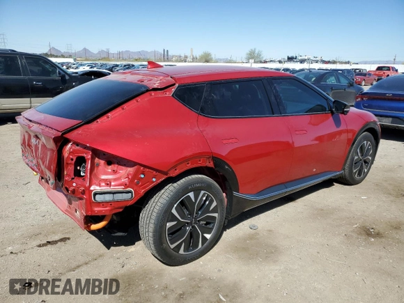 2024 Kia EV6 Wind with VIN KNDC34LA5R5622707, listed as a Copart auction lot 49500815 with 1,111 mi miles and Salvage Title. Bid and sale history available at carsss.com. Image 3.