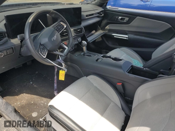 2024 Ford Mustang EcoBoost with VIN 1FA6P8TH7R5105582, listed as a Copart auction lot 62983705 with 14,984 mi miles and Salvage title. Bid and sale history available at DreamBid. Image 7.