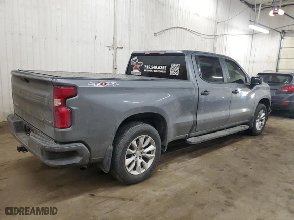 2022 Chevrolet Silverado 1500 LTD Custom with VIN 1GCPYBEK3NZ122156, listed as a Copart auction lot 43362845 with NaN miles and Salvage Title. Bid and sale history available at carsss.com. Image 3.