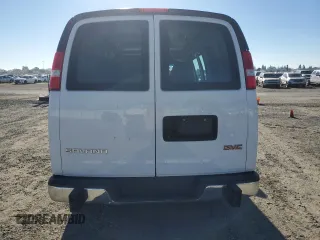 2019 GMC Savana Cargo Van with VIN 1GTW7AFG9K1256506, listed as a Copart auction lot 83844804 with 93,502 mi miles and Salvage Title. Bid and sale history available at carsss.com. Image 6.