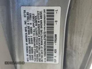 2004 Honda Civic LX with VIN 1HGEM22534L075070, listed as a Copart auction lot 49024885 with 245,343 mi miles and Salvage Title. Bid and sale history available at DreamBid. Image 14.