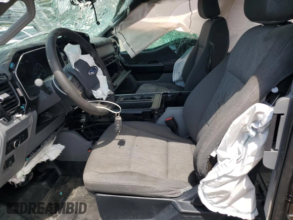 2021 Ford F-150 XL with VIN 1FTEX1CP7MKD79623, listed as a Copart auction lot 88546015 with 136,430 mi miles and Salvage title. Bid and sale history available at DreamBid. Image 7.