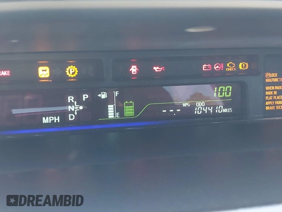 2014 Toyota Prius Two with VIN JTDZN3EUXEJ010235, listed as a IAAI auction lot 41859160 with 104,410 mi miles and . Bid and sale history available at DreamBid. Image 16.