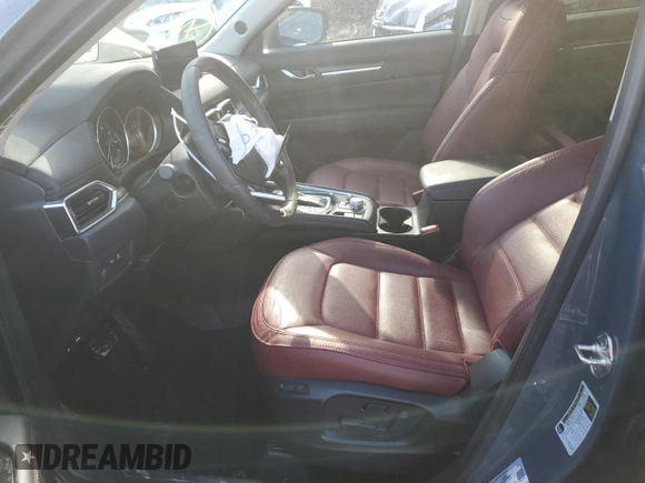 2023 Mazda CX-5 S Carbon Edition with VIN JM3KFBCM6P0223680, listed as a Copart auction lot 48128735 with 21,499 mi miles and Salvage Title. Bid and sale history available at carsss.com. Image 7.