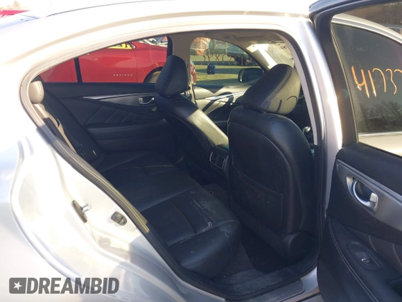 2014 Infiniti Q50 Premium with VIN JN1BV7AR9EM686042, listed as a IAAI auction lot 41737846 with 107,729 mi miles. Bid and sale history available at carsss.com. Image 8.