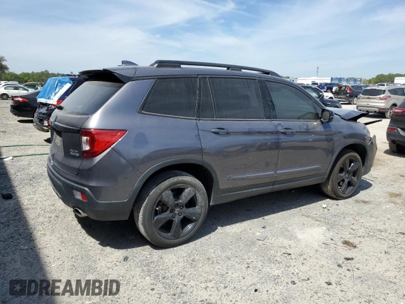 2021 Honda Passport Elite with VIN 5FNYF8H08MB014398, listed as a Copart auction lot 50499375 with 52,550 mi miles and Salvage Title. Bid and sale history available at DreamBid. Image 3.