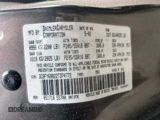 2002 Chrysler PT Cruiser Limited with VIN 3C8FY68B22T374772, listed as a Copart auction lot 77715434 with 192,693 mi miles and Clean Title. Bid and sale history available at carsss.com. Image 10.