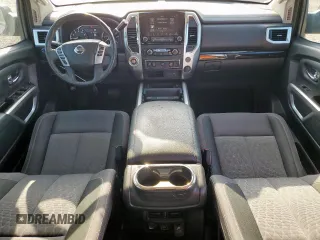 2020 Nissan Titan Platinum Reserve with VIN 1N6AA1EFXLN505021, listed as a Copart auction lot 65716805 with 64,624 mi miles and Salvage title. Bid and sale history available at DreamBid. Image 8.