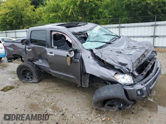 2015 Toyota Tundra 4WD Truck Platinum with VIN 5TFAW5F16FX462515, listed as a Copart auction lot 71388484 with 0 mi miles and Salvage Title. Bid and sale history available at carsss.com. Image 4.